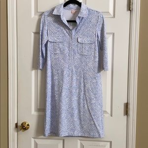 Brand new Persifor light blue/white comfy dress